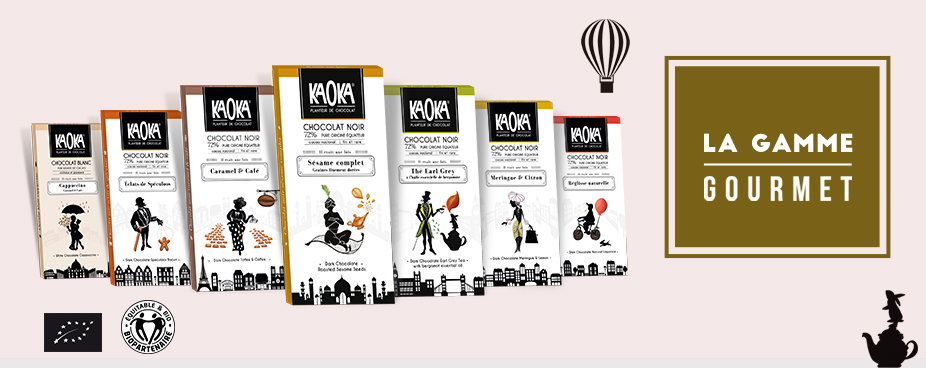 gamme gourmet chocolat bio equitable kaoka