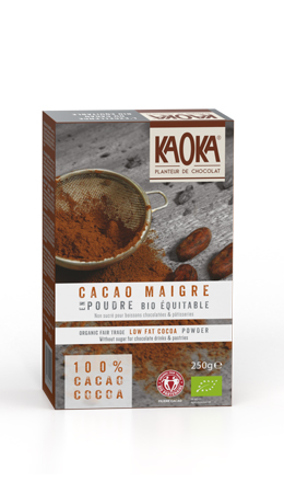 Cacao Maigre en poudre Bio Equitable KAOKA