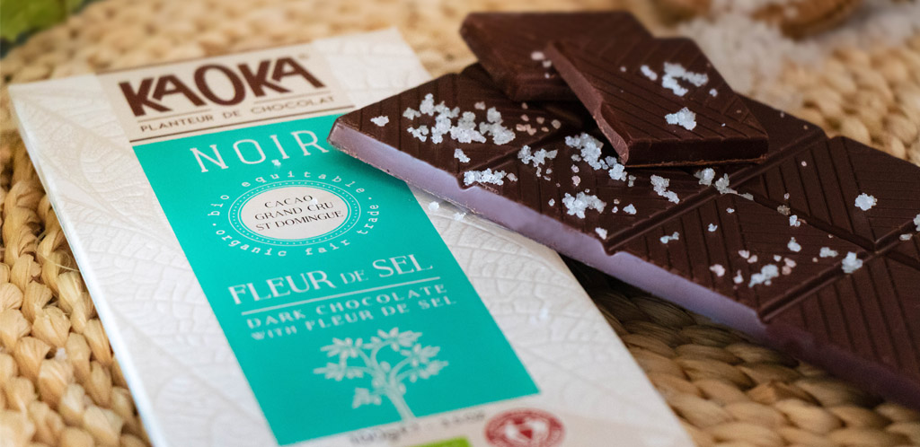 Tablette de Chocolat Noir à la Fleur de Sel - KAOKA Bio et équitable