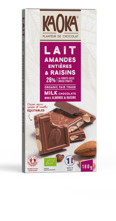 Lait Amandes Entières & Raisins