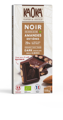 Noir 66% Amandes Entières